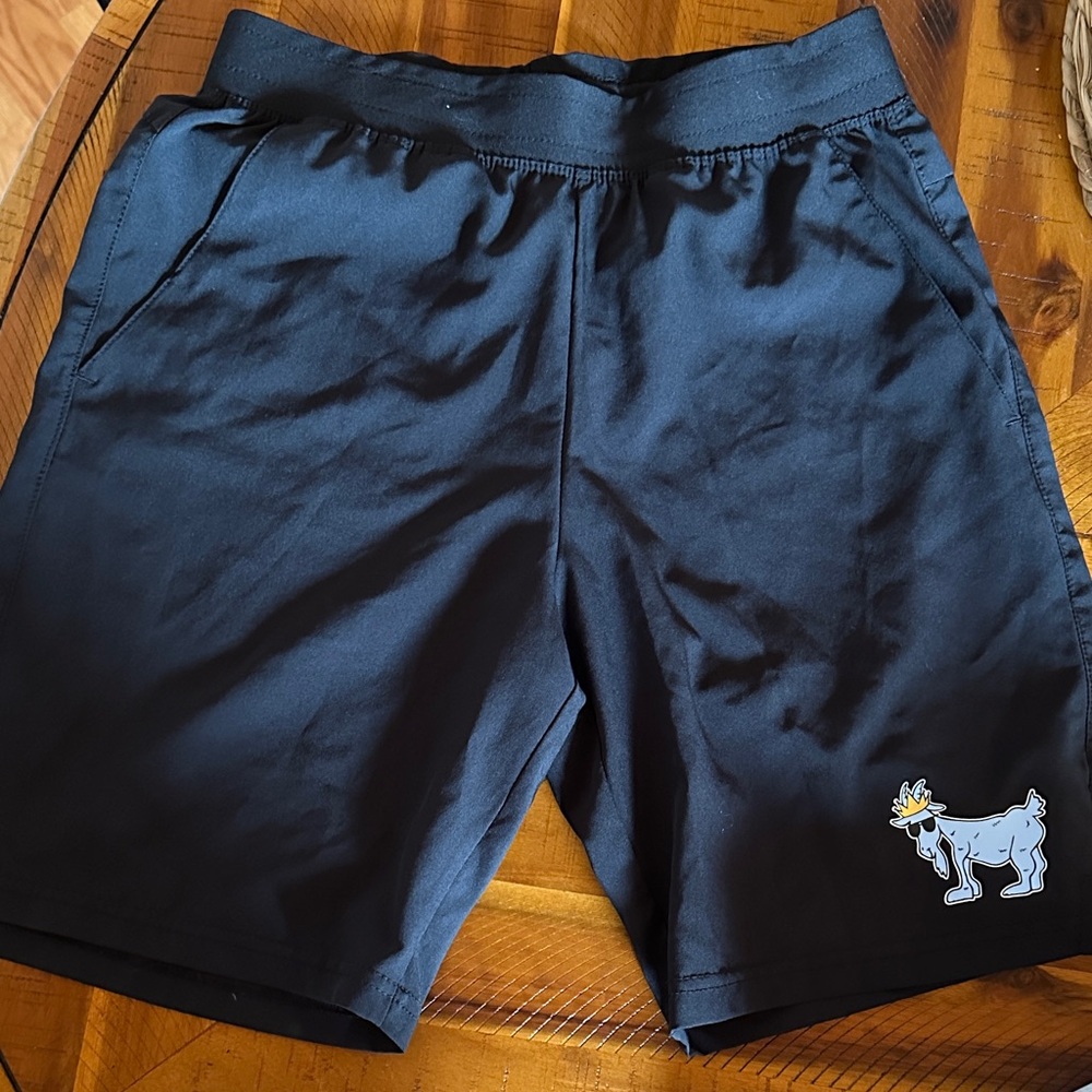 Kids Black Casual Shorts with Cartoon Detail
